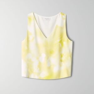 Babaton Murphy Blouse / Top Woman Size M Yellow V Neck